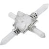 Rockcloud Pyramid Energy Generator, Reiki Chakra Healing Crystal Stone,Rock Quartz