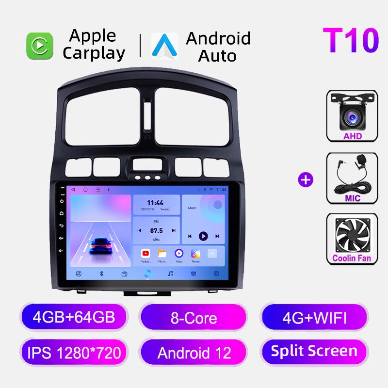 Android Auto Car Radio For Hyundai Santa Fe 2005-2015 Navigation GPS Multimedia Video Player Head Unit Wireless Carplay Stereo