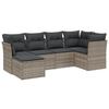VidaXL Garden Lounge Set with Cushions 6 Pcs, Patio Sofas, Patio Furniture Set, Outdoor Furniture, Grey 3263178