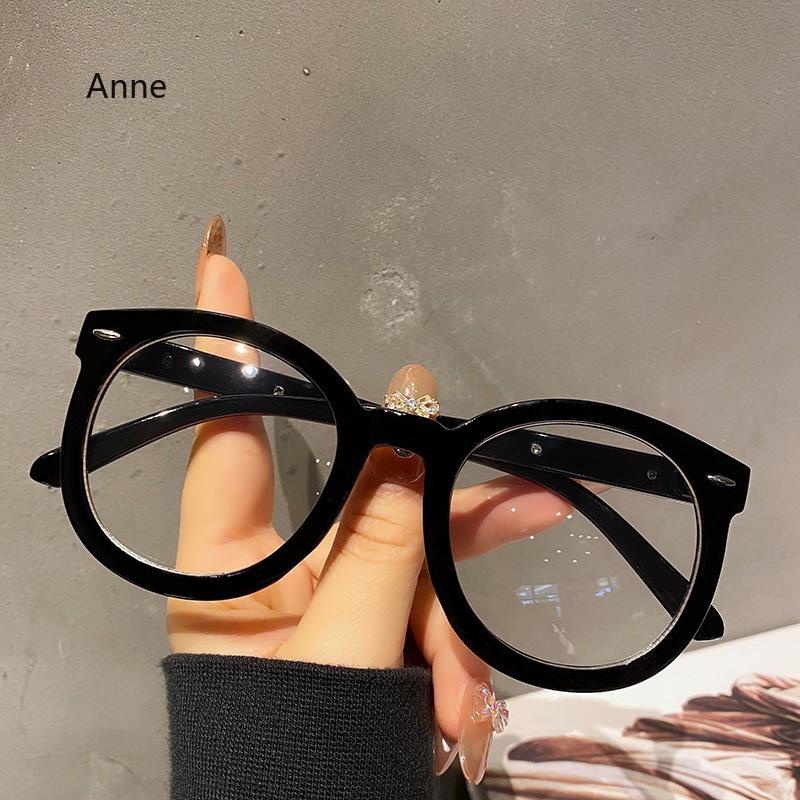 Round Frame Myopia Glasses Unisex Oversized White Short-sighted Eyeglasses Men Women Optical Spectacle Eyewear Diopter 0 To -4.0