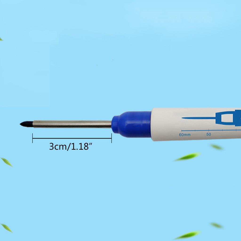 Multi-purpose Marker Pen Deep Hole Marker Pen Long Markers Black Blue Red for Bathroom Woodworking Rock Painting