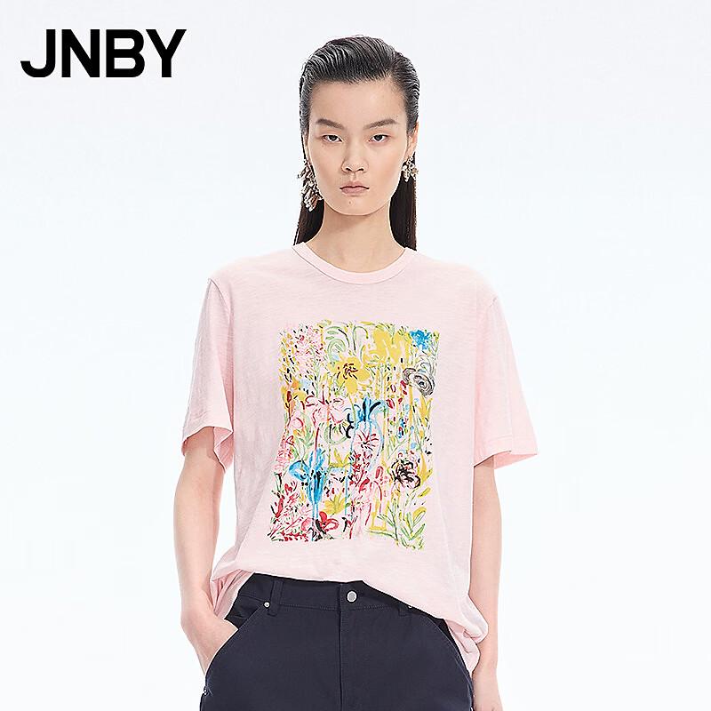 

JNBY 2026 Spring Relaxed Fit Round Neck T-Shirt L