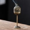1PC Fulu Hollow High Foot Aromatherapy Stove for Ramadan Festival Retro Sandalwood Incense Stove Home Office Tea Room Decoration