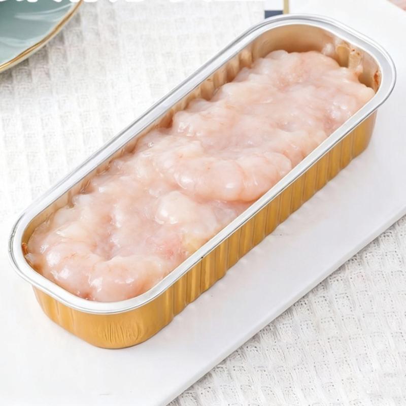 Tin Paper Box Thickened Aluminum Foil Box Packaging Takeaway Box Air Fryer Special Disposable Cheese Baked Durian Box