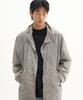 Placestudioman Athletic Cuff String Detail Windbreaker Hooded Jacket [Grey]