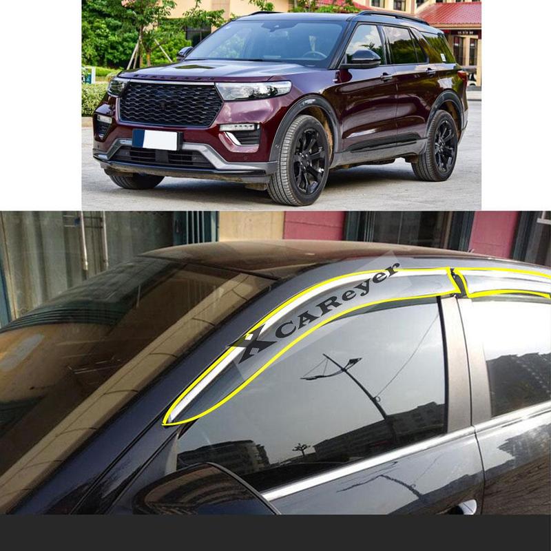 For Ford Explorer    Car Body Styling Sticker Plastic Window Glass Wind Visor Rain/Sun Guard Vent Parts