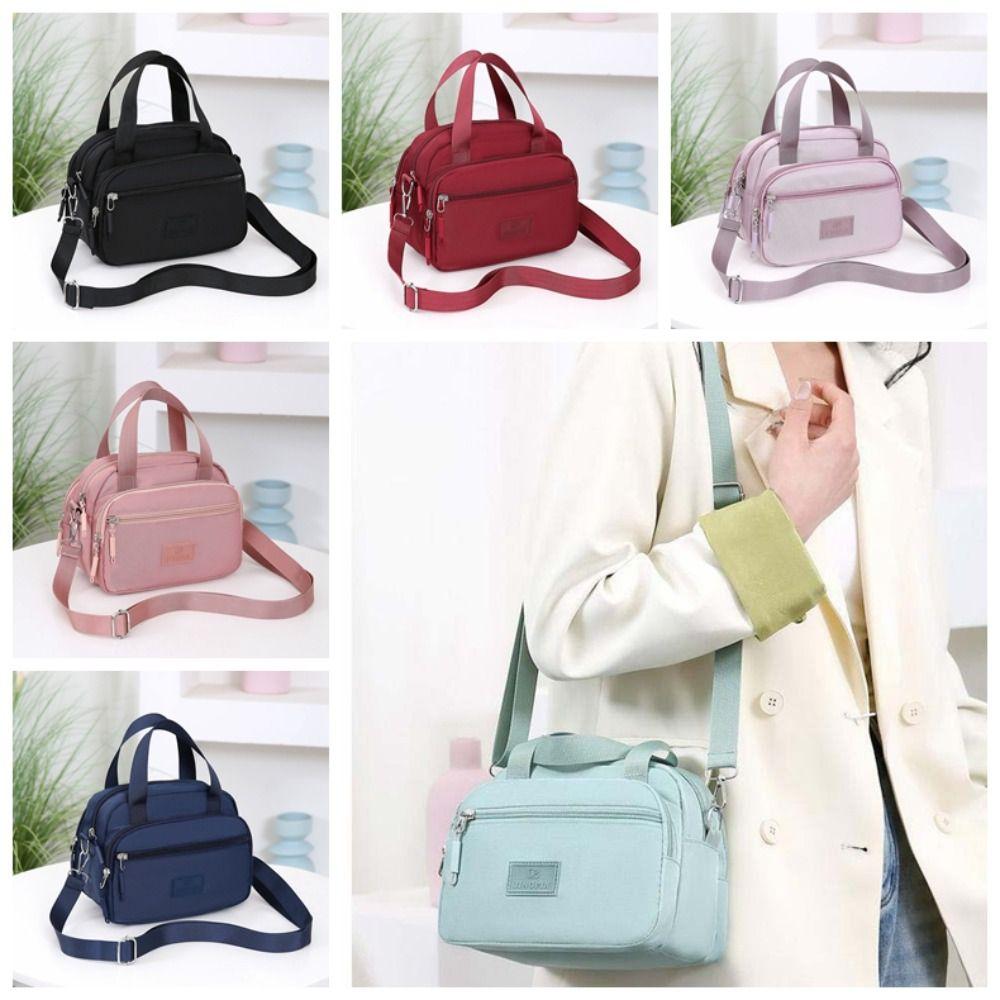 

Niche Design Shoulder Bag Nylon Small Phone Bag Portable Zipper Crossbody Bag Elderly People вино красного