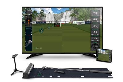 GPRO Skytrak Screen Putter Übungsmaschine EX PUTT RG EX PUTT Real Green