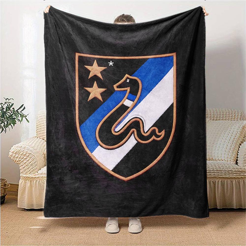 Coperte con Stemma Inter Milan Flanella Stampata Traspirante Calda Coperta da Divano per Casa Ufficio Copriletti 0708a97
