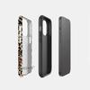 Europe and the United States hot-selling classic leopard print lip mobile phone case iPhone15 magnetic mobile phone case Apple 17 film case