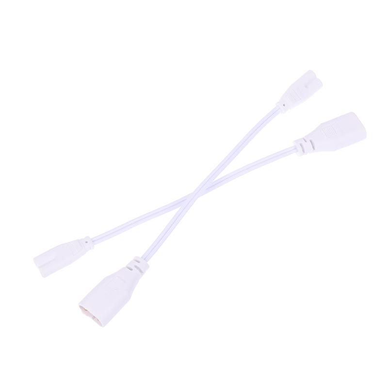 3Pcs Fluorescent Lamp Power Cord Cable T5 Plug Wire Cord Led 2 Hole Docking Cable Bracket Light Male Female Connect Cable