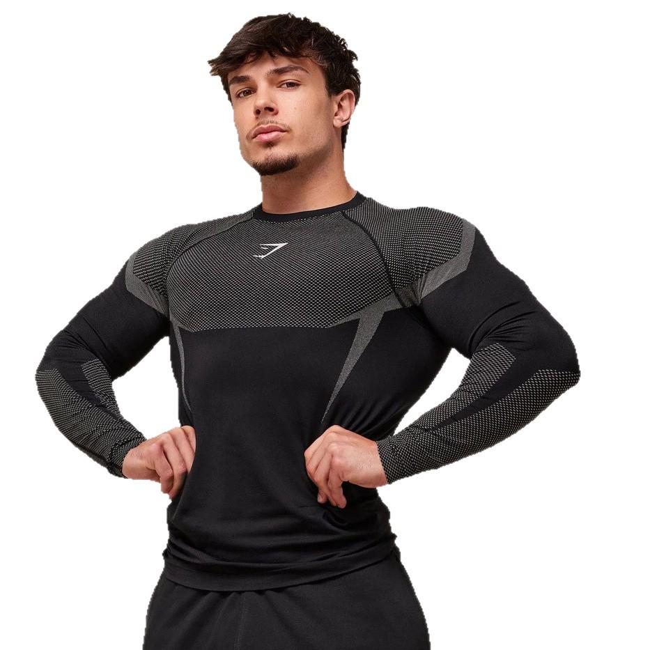 GYMSHARK Breathable Long Sleeve Running Top