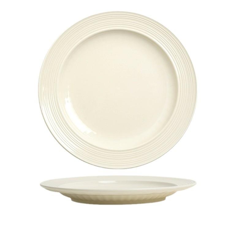 Creative Brushed Ceramic Tableware Cream Nordic High-Value Ceramic Dishes And Chopsticks Household Tableware Housewarming Set