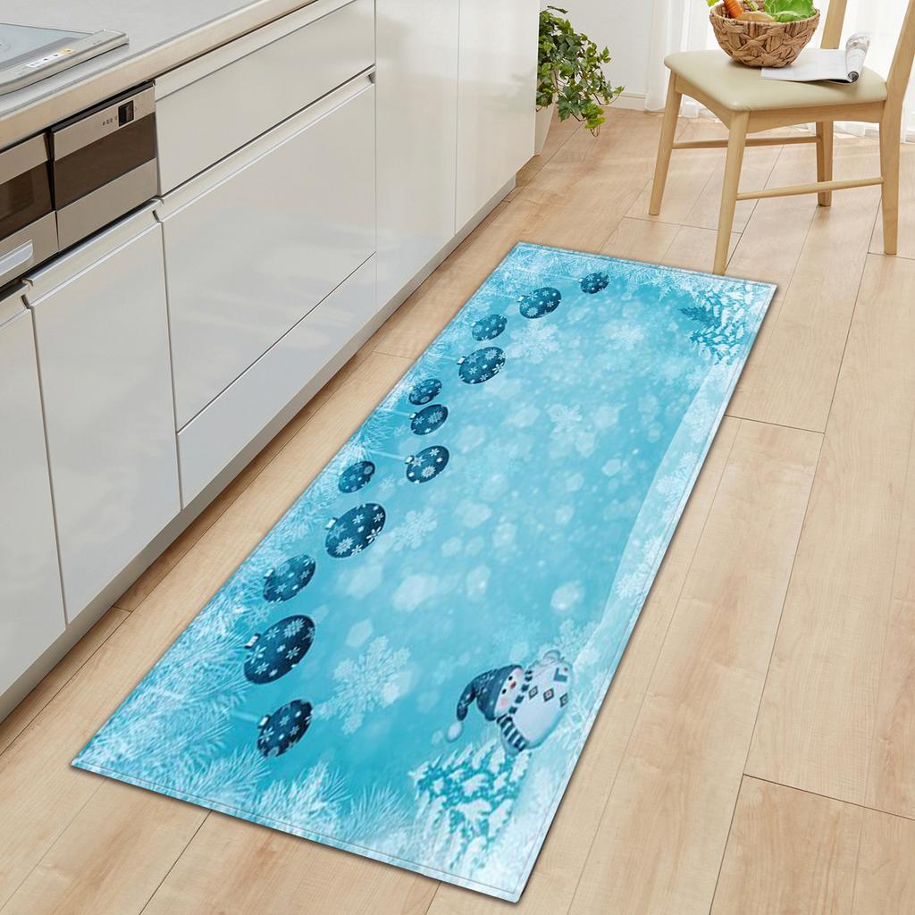 Christmas Kitchen Sand Carpet Doormat Long Floor Mat