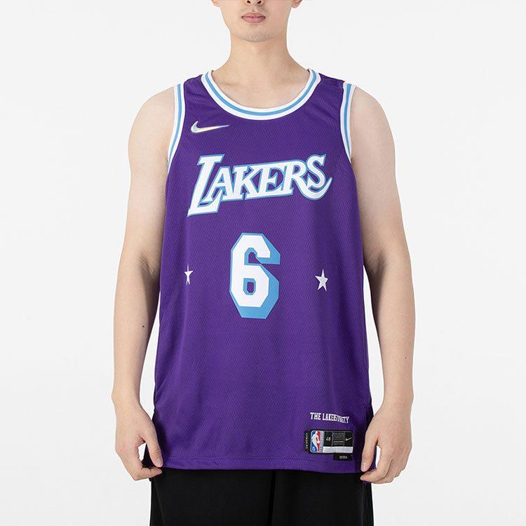 Nike Nba Los Angeles Lakers City Edition Lebron James 6 Dri FIT Swingman Jersey DB4032-506