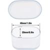 16pz Puntali Rotondi per Gambe Tavolo e Sedia, Copertura Flessibile tipo Gomma Antigraffio per Pavimento e Mobili - 40x20mm (chiaro)