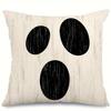 Home Decoration Halloween Theme Funny Face Digital Printing Pattern Cushion Covers For Sofa Bedroom Car Pillow Covers