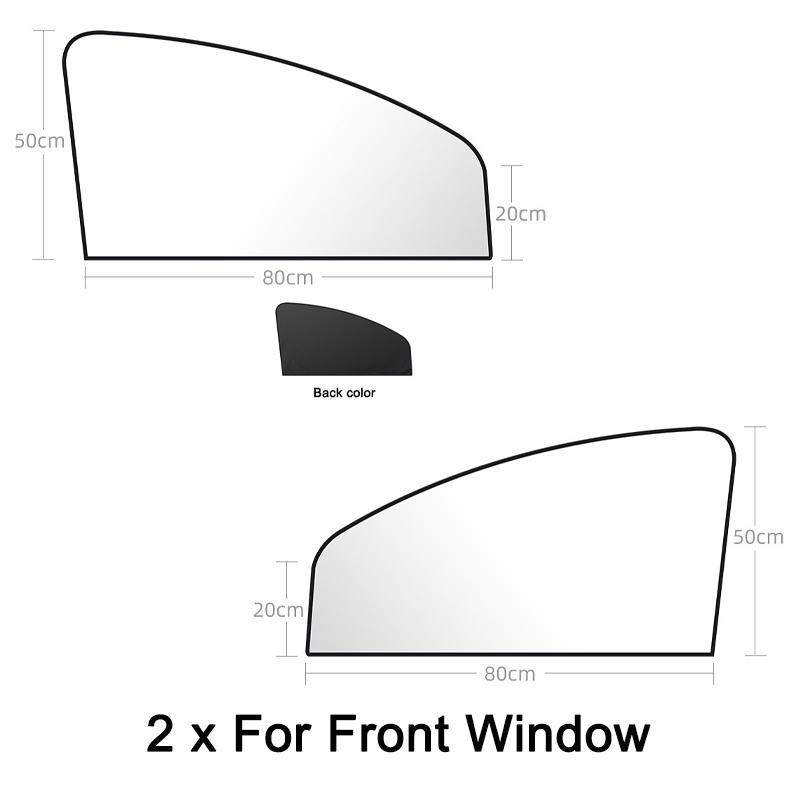 Magnetic Car Sunshade UV Protection Curtains Sun Shield Cover Double Sides Auto Window Sun Shade Protector Cover Accessories