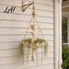 Hanging Planter Ballet Dancer Planter Decorative Flower Pot for Indoor Outdoor Garden Cute Space-saving Plant Hanger Succulents Spider Plant,