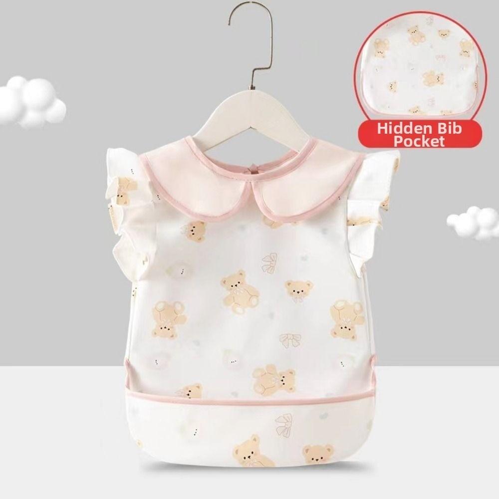 Waterproof Children's Sleeveless Apron Soft Baby Eating Bib Baby's Meal Bib Newborn Use