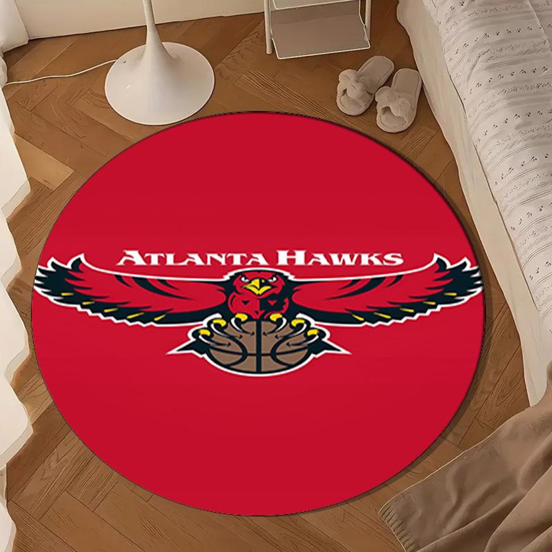 Hawks Basketball Round Rug for Livingroom,Bedroom, Palyroom, Chair Rug, Area rug, Circle Carpet, Large Size Decor Fan Christmas gift