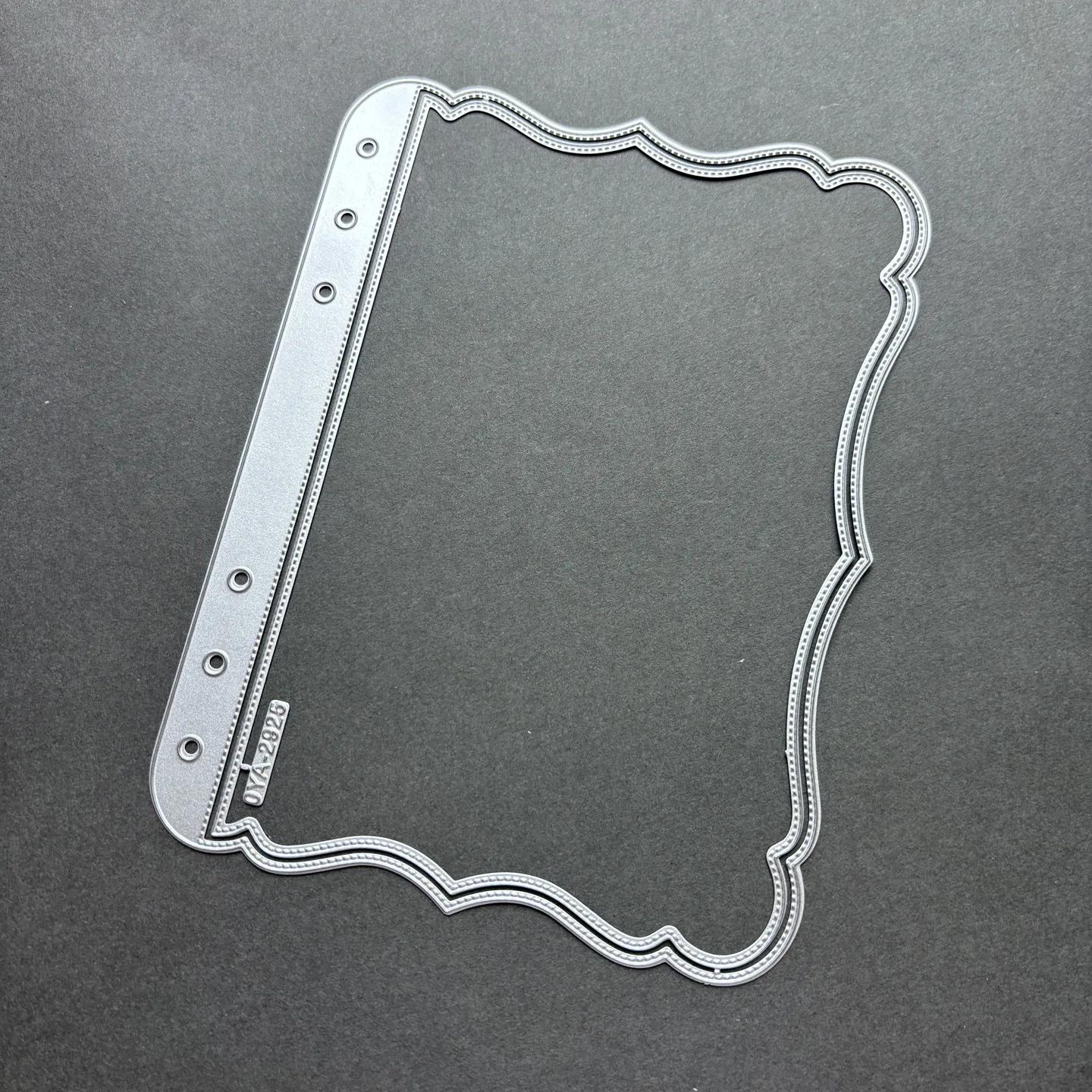 JIANWU Vintage Hollow Lace Loose-leaf Landscape Carbon Steel Template Material Cutting Tools Creative Journal Stationery