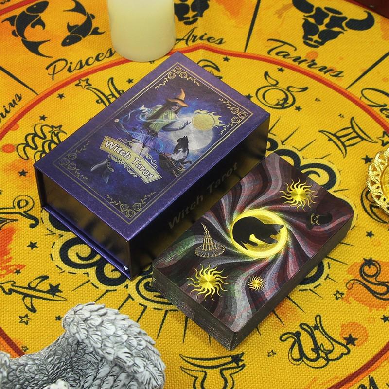 Witekin Gold Foil Tarot Cards: Complete Set for Beginners with Analysis