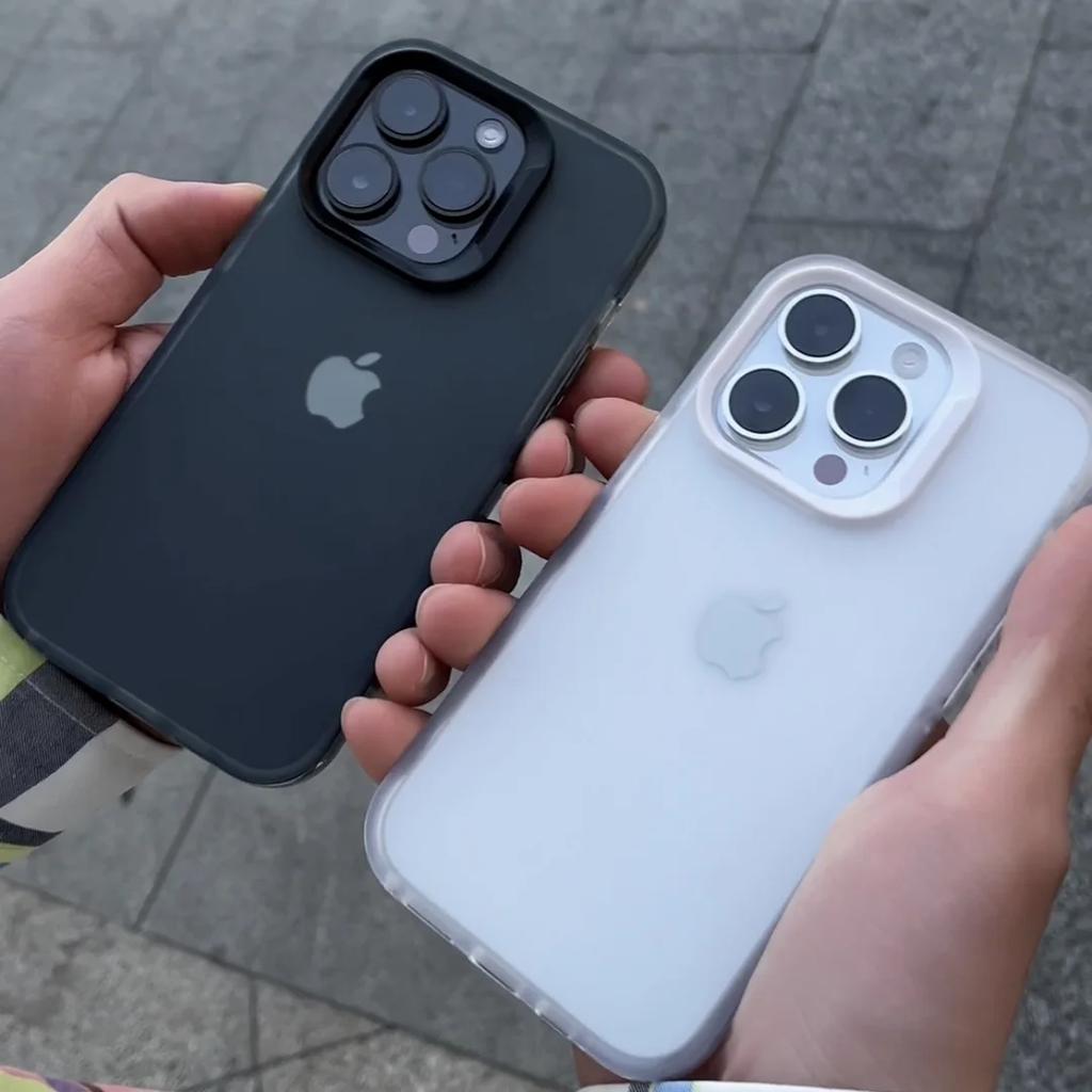 Luxury Transparent Matte Phone Case For iPhone 16 11 12 13 14 15 Pro Max 15 Plus X Xs Max XR Bumper Back Cover