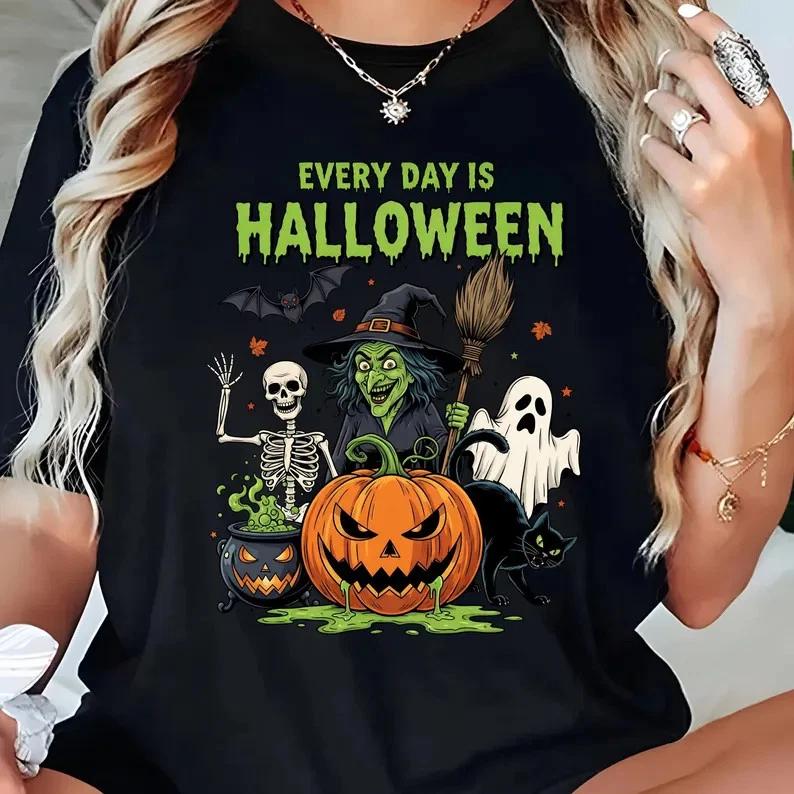 Funny Every Day Is Halloween T Shirt Men Women UNisex XL