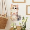 Cat Cartoon Decal Static Cling Wall Fridge Car Sticker Multipurpose Removable DIY Decor