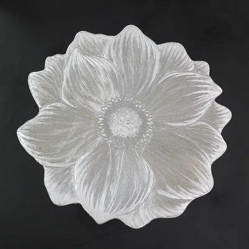 New Lotus-Shaped Heat-Resistant Flower Placemat Decorative Washable Table Pad Coasters for Home Party Wedding Decoration