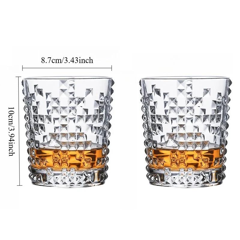 315ml/350ml Luxury High-end Cocktail Glass Transparent Collins Glass European Style Wine Glasses Party Wine Utensils Drinkware 2pcs