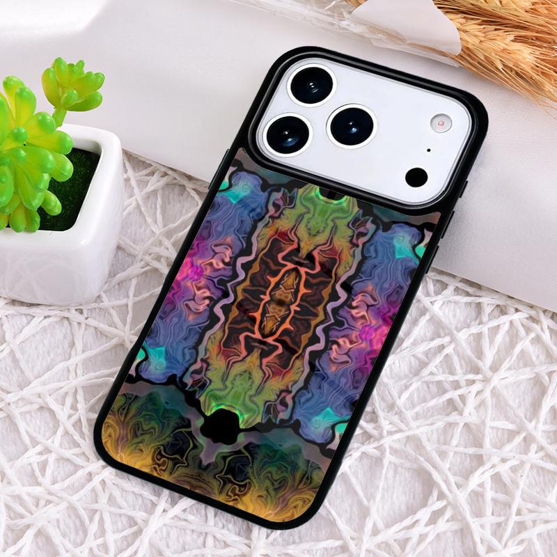 Hot Sell Spiritual Trippy Psychodelic Phone Case for iPhone 17 Air 16 15 11 12 14 13 Pro Max Shockproof Cover
