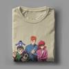 Leisure Yu Yu Hakusho T-Shirts For Men Crewneck Pure Cotton Tops T Shirts Anime Manga Harajuku Tees Printed Tops