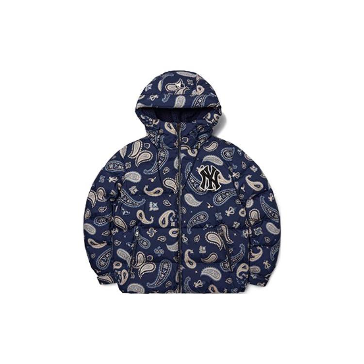 MLB Down Jacket Short Unisex Dark Marine Blue 3ADJI0126-50NYD S