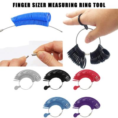 Ringgrößenmesser für Fingerringe, Messwerkzeug, Schmuckgrößenmessgerät, Ringe, Größe 0–13