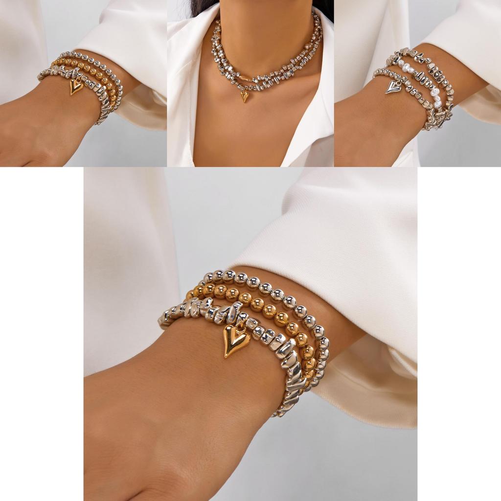 Modern Geometric Jewelry For Women With Alloy Pendants In Minimalist Design