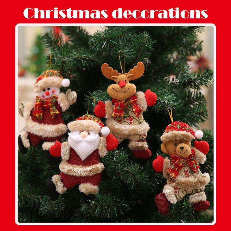 Păpuși de pluș încântătoare Moș Crăciun Om de Zăpadă Elan Urs Pentru Decorațiuni de Sărbători Magice