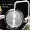 ZISIZ Korean Retro Style 50cm Stainless Steel Divided Serving Plate