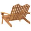 Vidaxl Adirondack Garden Bench, 126 Cm, Solid Acacia Wood