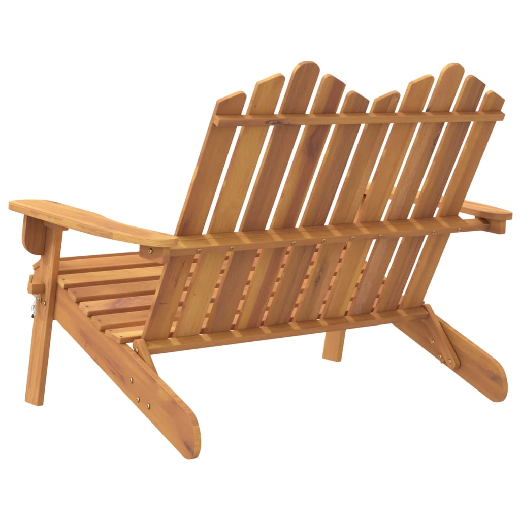Vidaxl Adirondack Garden Bench, 126 Cm, Solid Acacia Wood