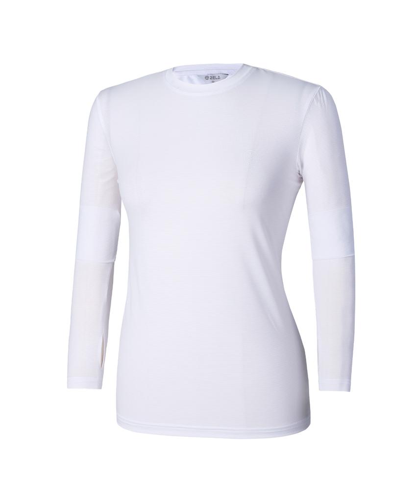 2ELA Fingerhole Women'S Ice Queen Cooling Round Long Sleeve T-Shirt 6 Colors (Type B)
