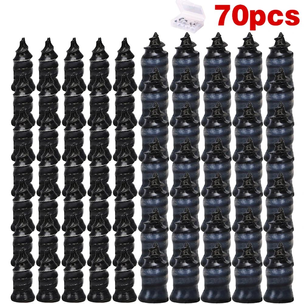 Tire Repair Rubber Nail,40PCS Tire Repair Rubber Screws Fast Tyre Self-Service Tool,Electromobile Tire Puncture Repair for Car