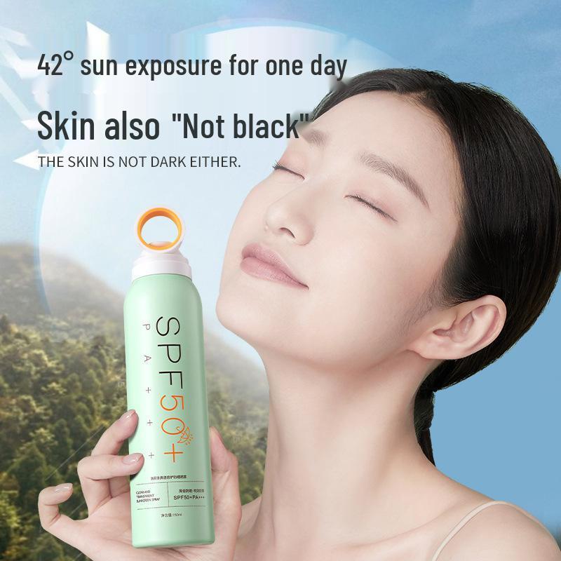 Clear SPF50+ PA+++ Sunscreen Spray: Non-Whitening UV Protection for Men & Women (Spring/Summer)