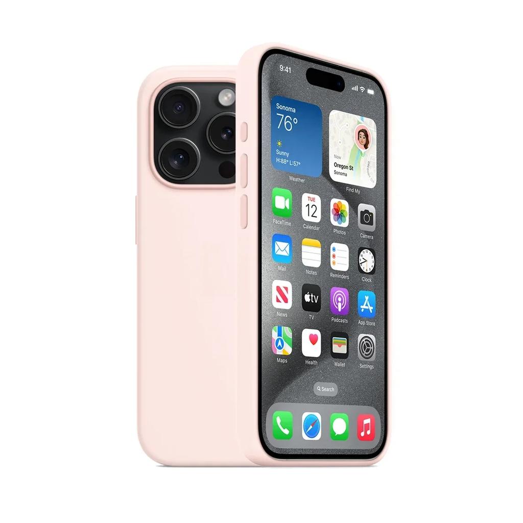 Silicone Case Compatible with MagSafe For iPhone 15 Pro Max 15Pro Wireless Charging Cover for 15 Animation Magsafe Magnetic Case