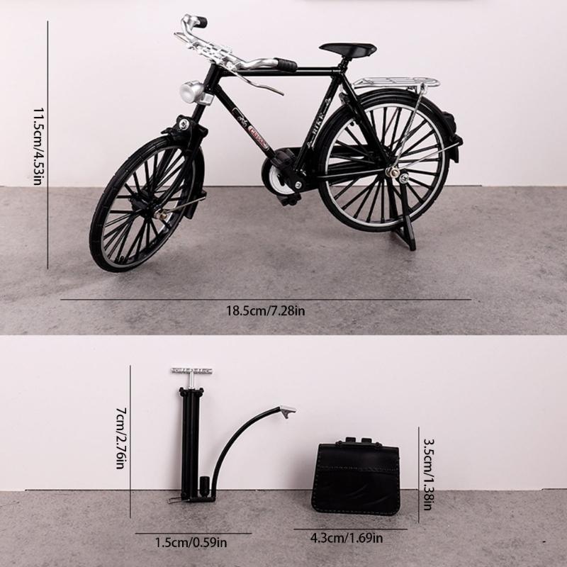 Metalowe Rowery Ozdoba na Biurko Kowalstwo Figurki Rowerów Miniaturowy Model Roweru Zabawka Dekoracje Domu Prezent na Parapetówkę