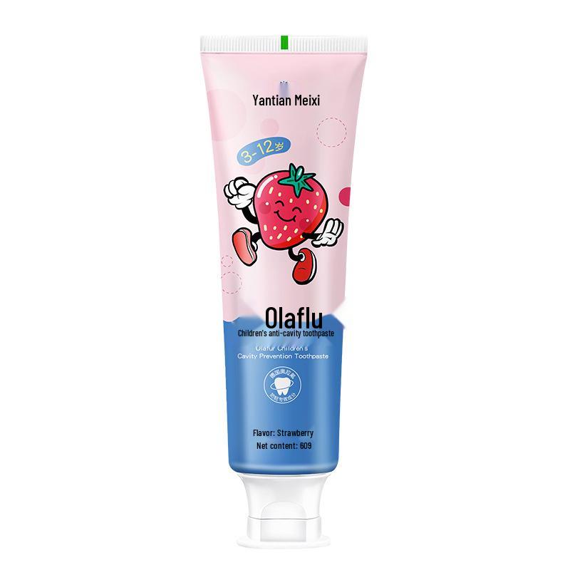 Fluoride Toothpaste for Children (3-12 Years) - Anti-Cavity, Gum Protection, Special for Teething, Safe If Swallowed