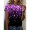 Summer Women's T shirt 3d Print Floral Graphics Tees Casual Short Sleeve Tops Fashion O-Neck t shirt for women Flower texture