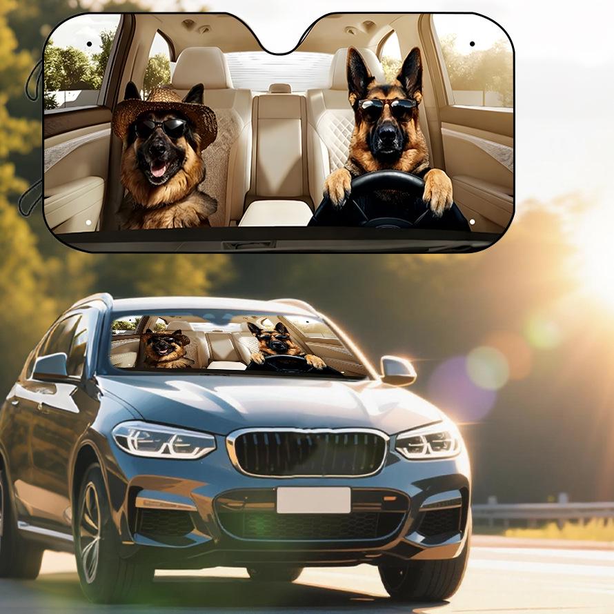 Universal Foldable Car Windshield Sun Visor for Heat and Sun Protection