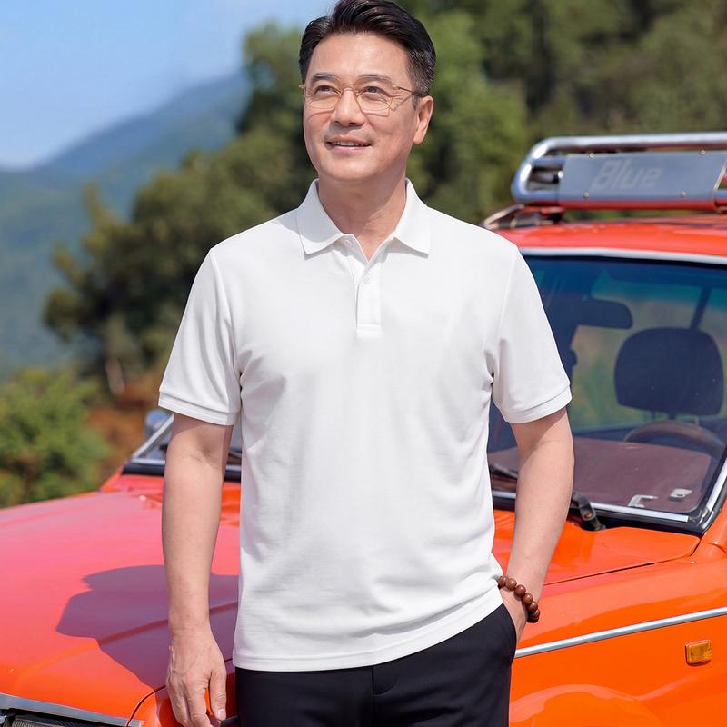 Yuzhaolin Men s Retro Plaid Short Sleeve Lapel T-Shirt 7XL